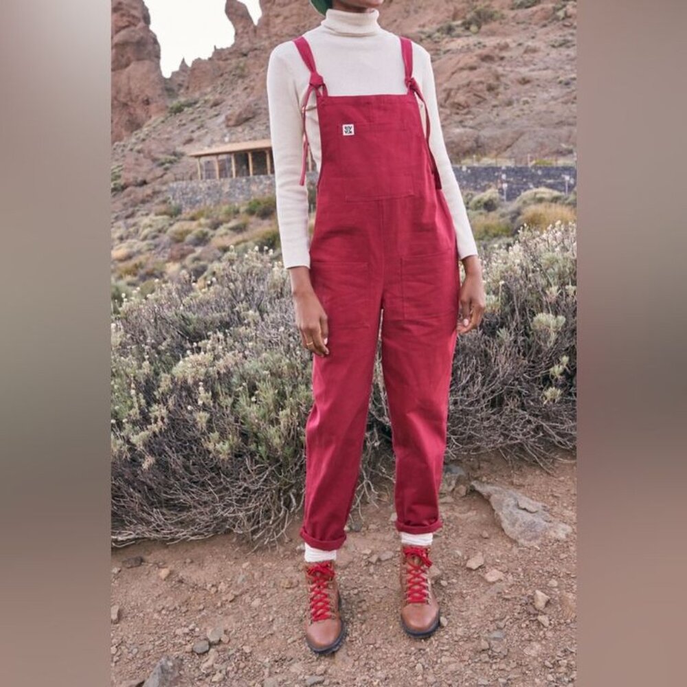 Lucy & Yak Original Cotton Dungarees - RED